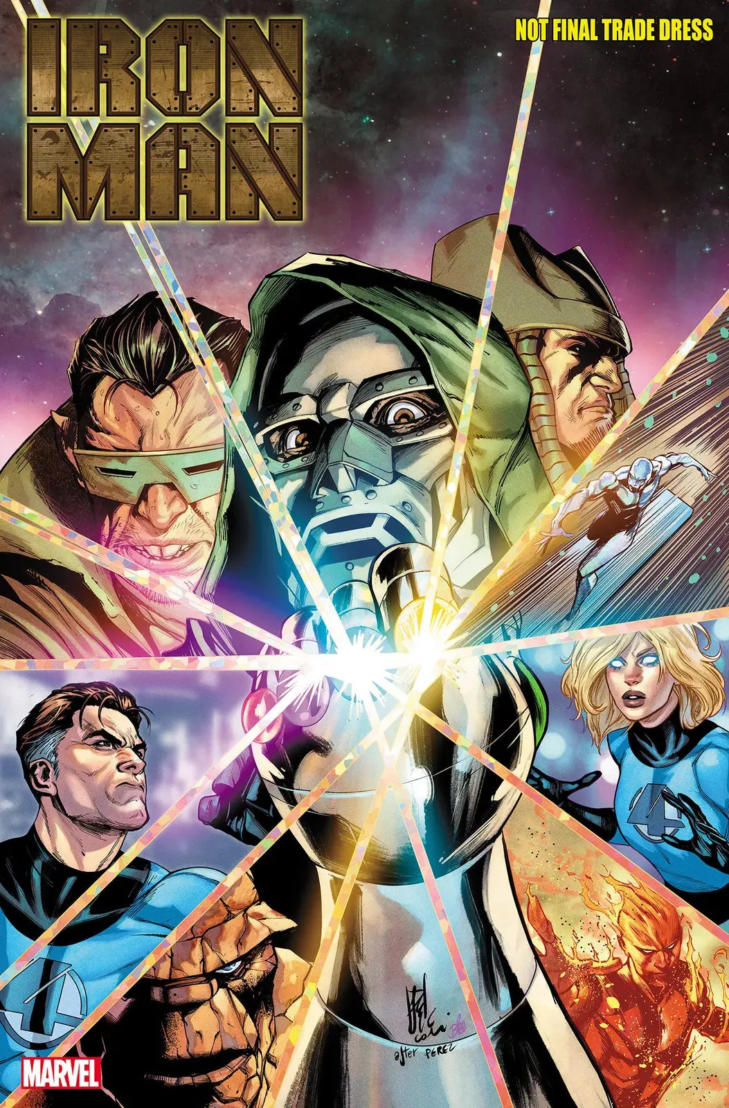 Iron Man #4 Stefano Caselli Fantastic Four Homage Var 1
