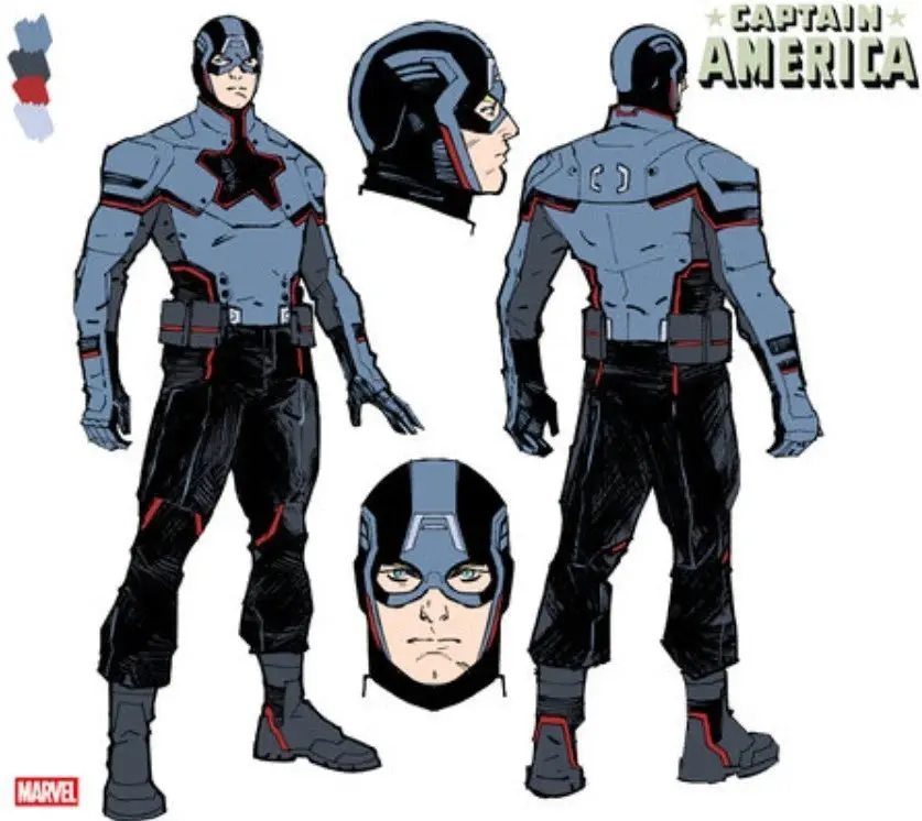 Captain America #2 Valerio Schiti Design Var 1