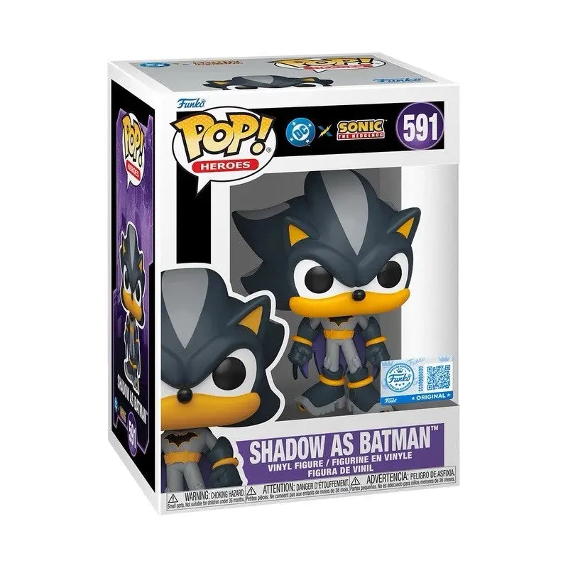 Funko Pop! Justice League X Sonic The Hedgehog - Shadow As Batman (March 2026) 1