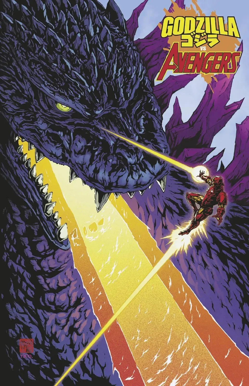 Godzilla Vs Avengers #1 Takeshi Okazaki Foil Var 1