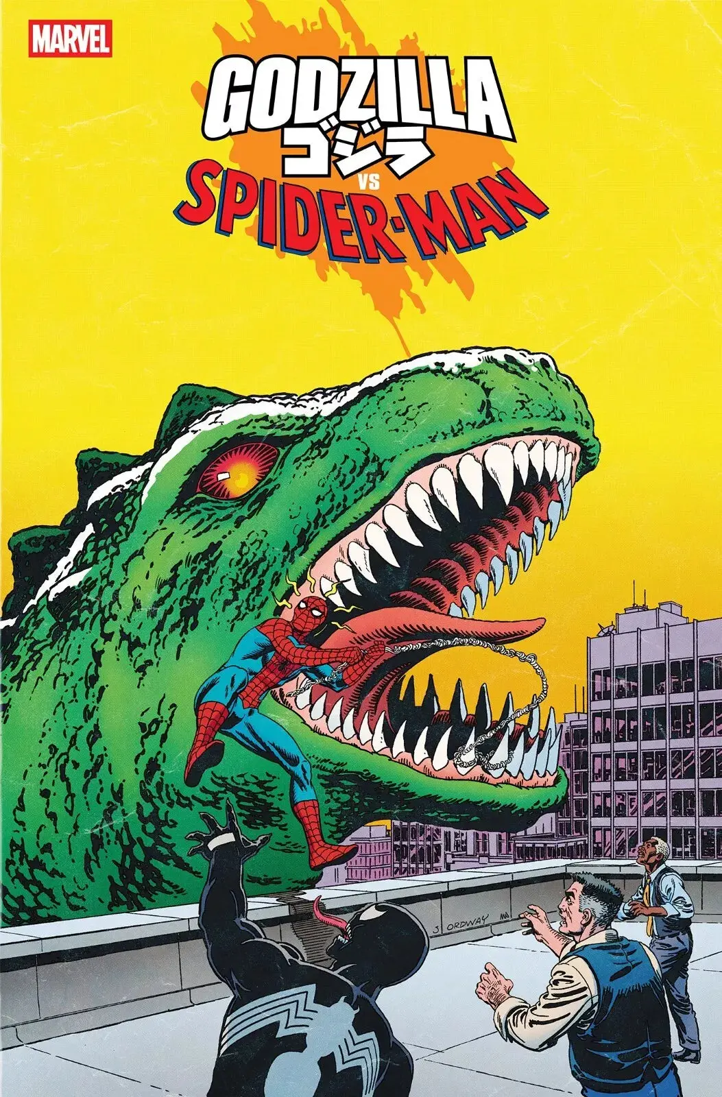 Godzilla Vs Spider-Man #1 Ordway King Of Monsters Homage Var 1