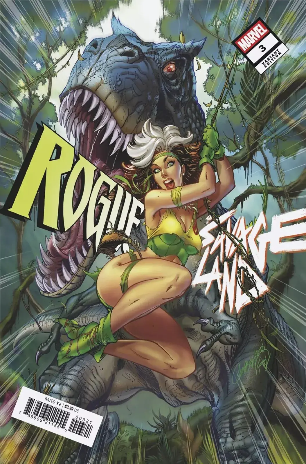 Rogue The Savage Land #3 (Of 5) J Scott Campbell Var 1