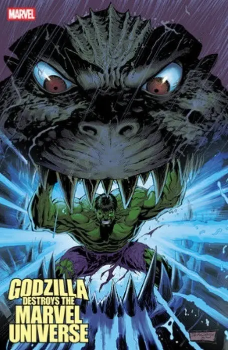 Godzilla Destroys The Marvel Universe #4 Netho Diaz 1/25 Variant 1