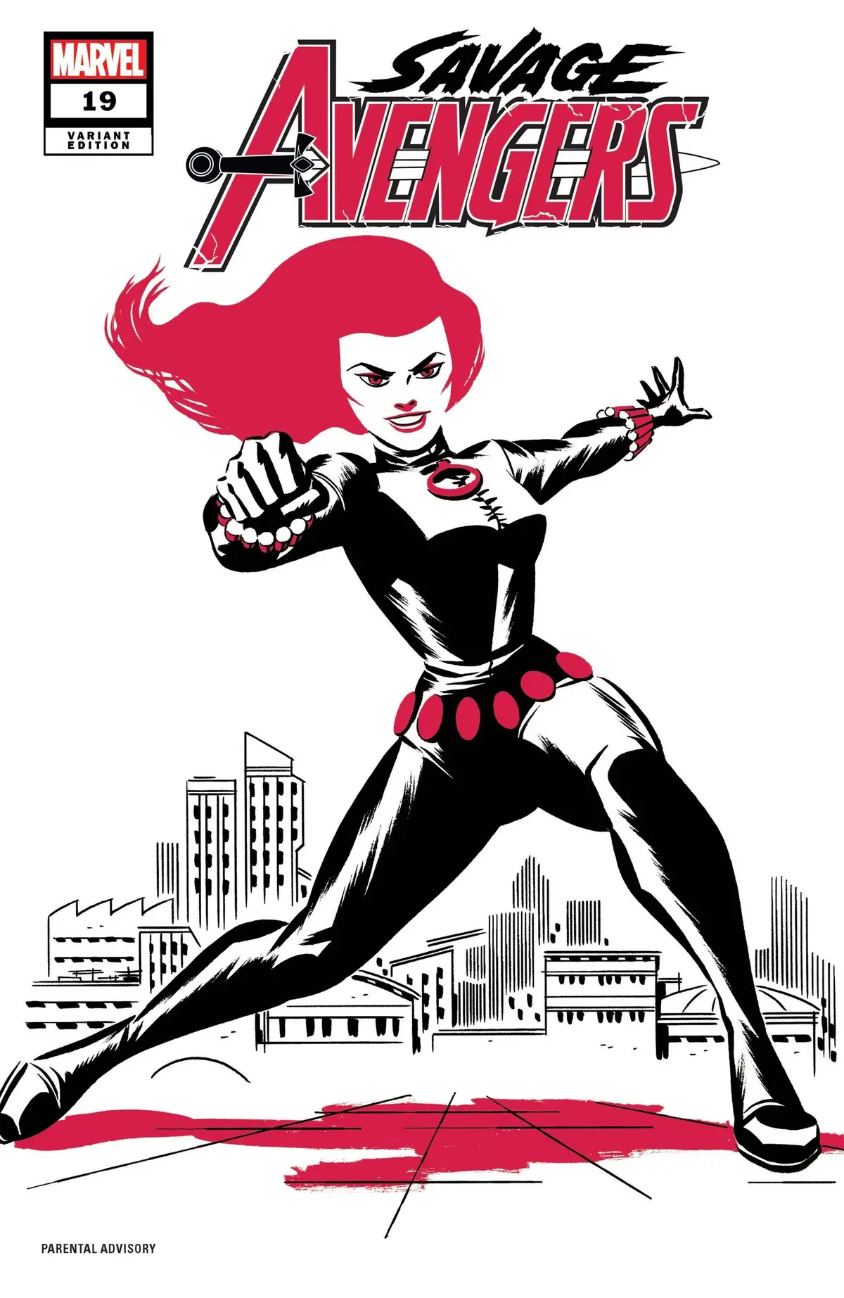 Savage Avengers #19 Michael Cho Black Widow Two-Tone Var 1