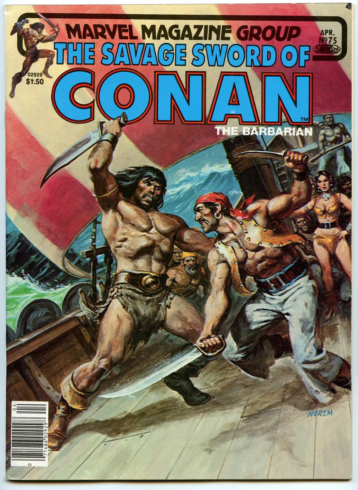 Savage Sword Of Conan 75 (Apr 1982) Vf-Nm (9.0) 1