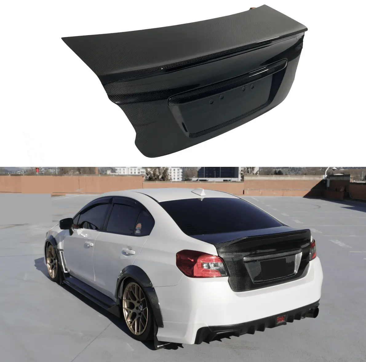 2015-2021 Subaru Wrx Sti Va - Carbon Fiber Duckbill Trunk Lid 1