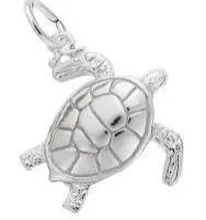 Sterling Silver Sea Turtle Charm 1