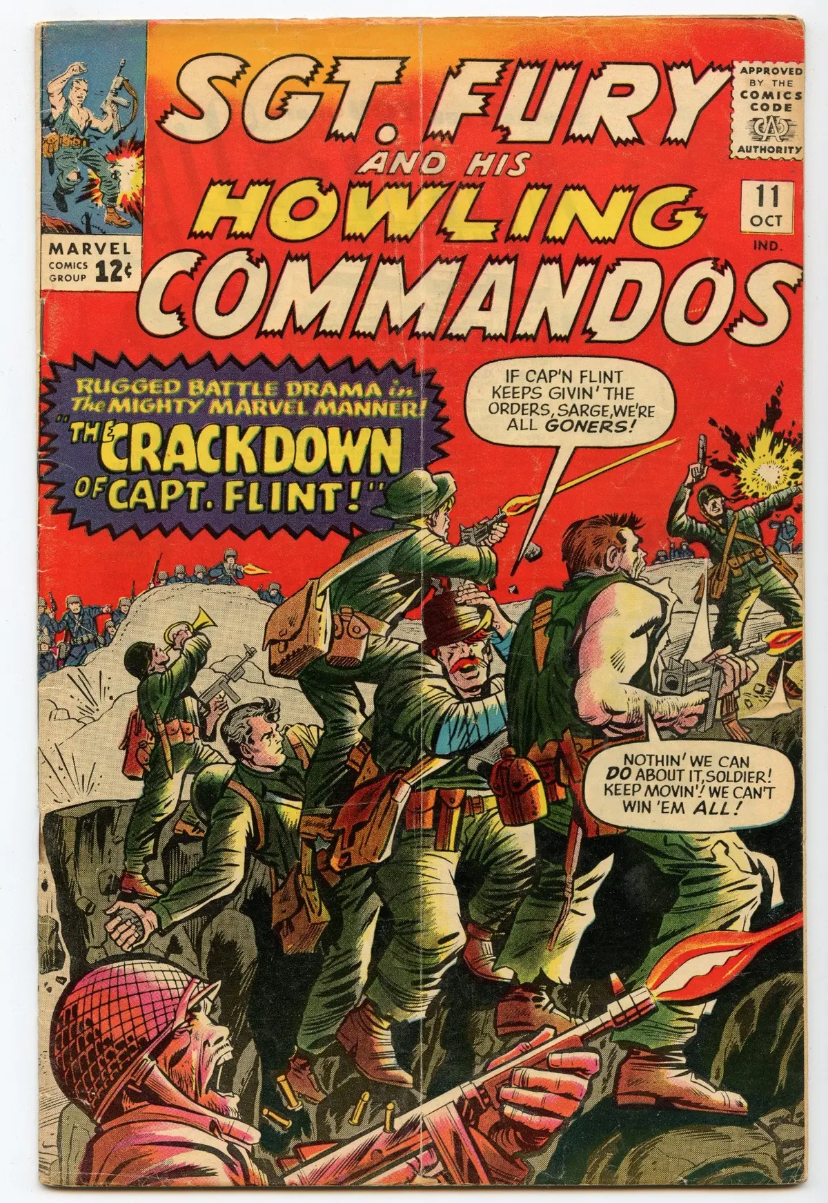 Sgt. Fury 11 (Oct 1964) Vg+ (4.5) 1