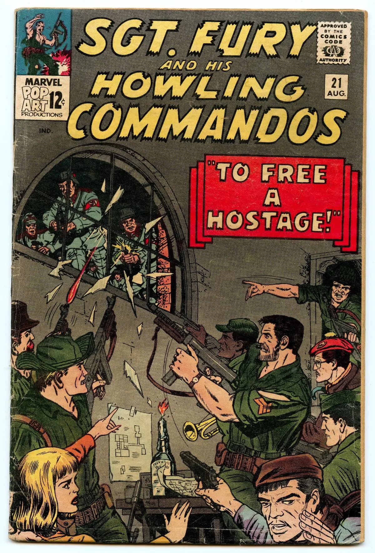 Sgt. Fury 21 (Aug 1965) Vg- (3.5) 1