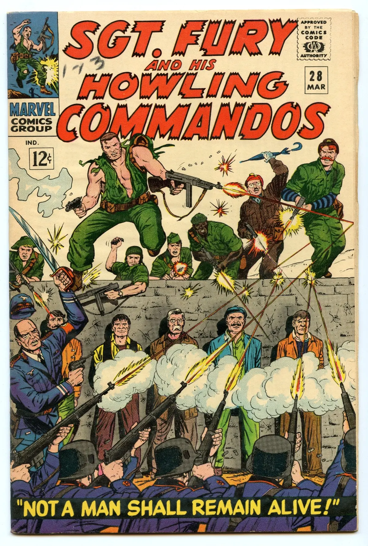 Sgt. Fury 28 (Mar 1966) Fi/Vf (7.0) 1