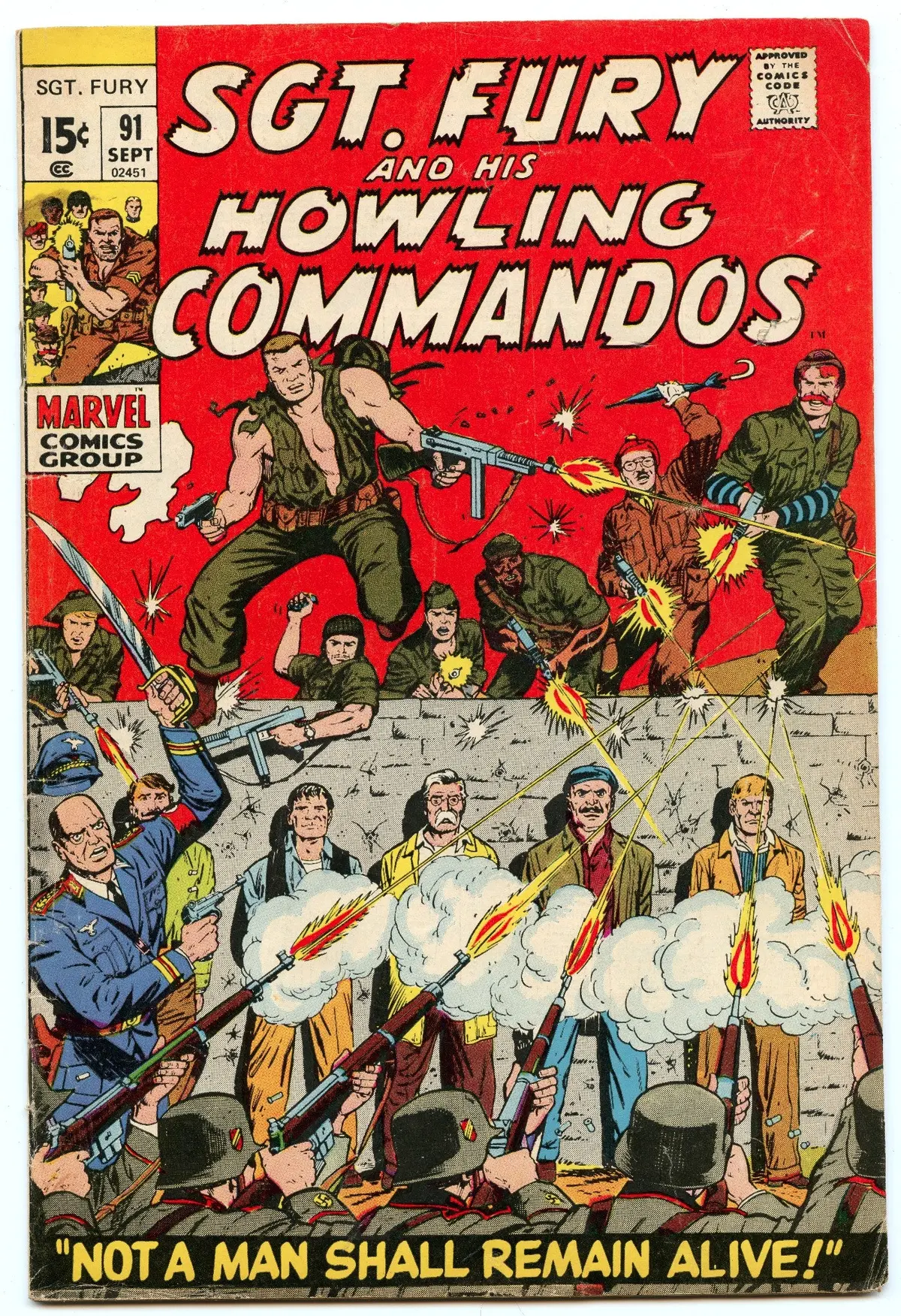 Sgt. Fury 91 (Sep 1971) Vg+ (4.5) 1