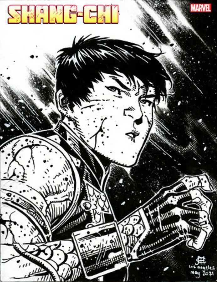 Shang-Chi #8 Cheung Headshot Sketch Var 1