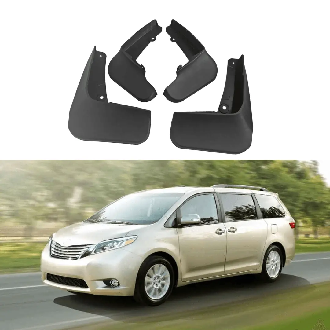 Fit 2011-2017 Toyota Sienna Splash Guards Van Molded Front Rear Mud Flaps Guard 1