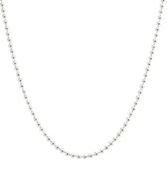 Sterling Silver Bead Chain Length 30 1