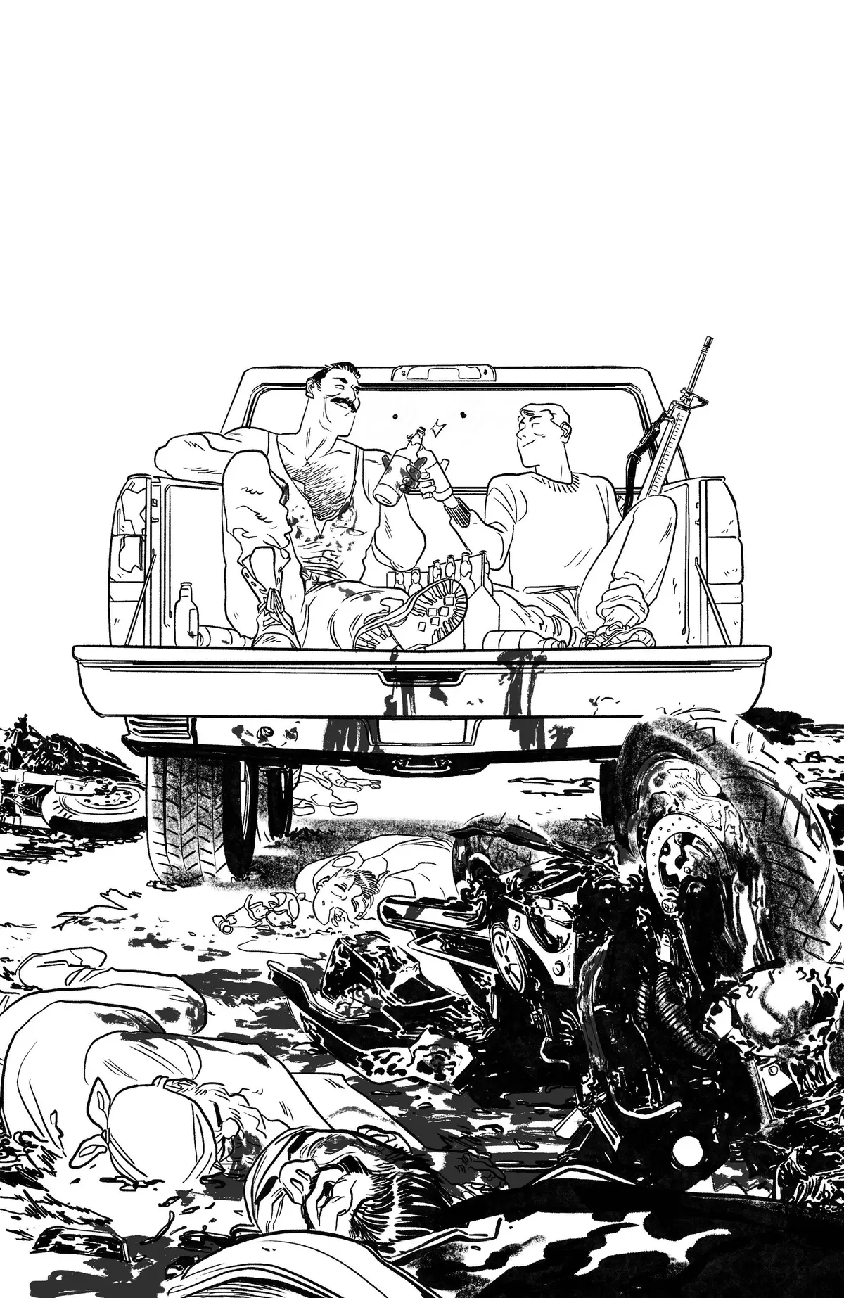 Skybound X #3 Cvr F 10 Copy Incv B&W Henderson (Mr) 1