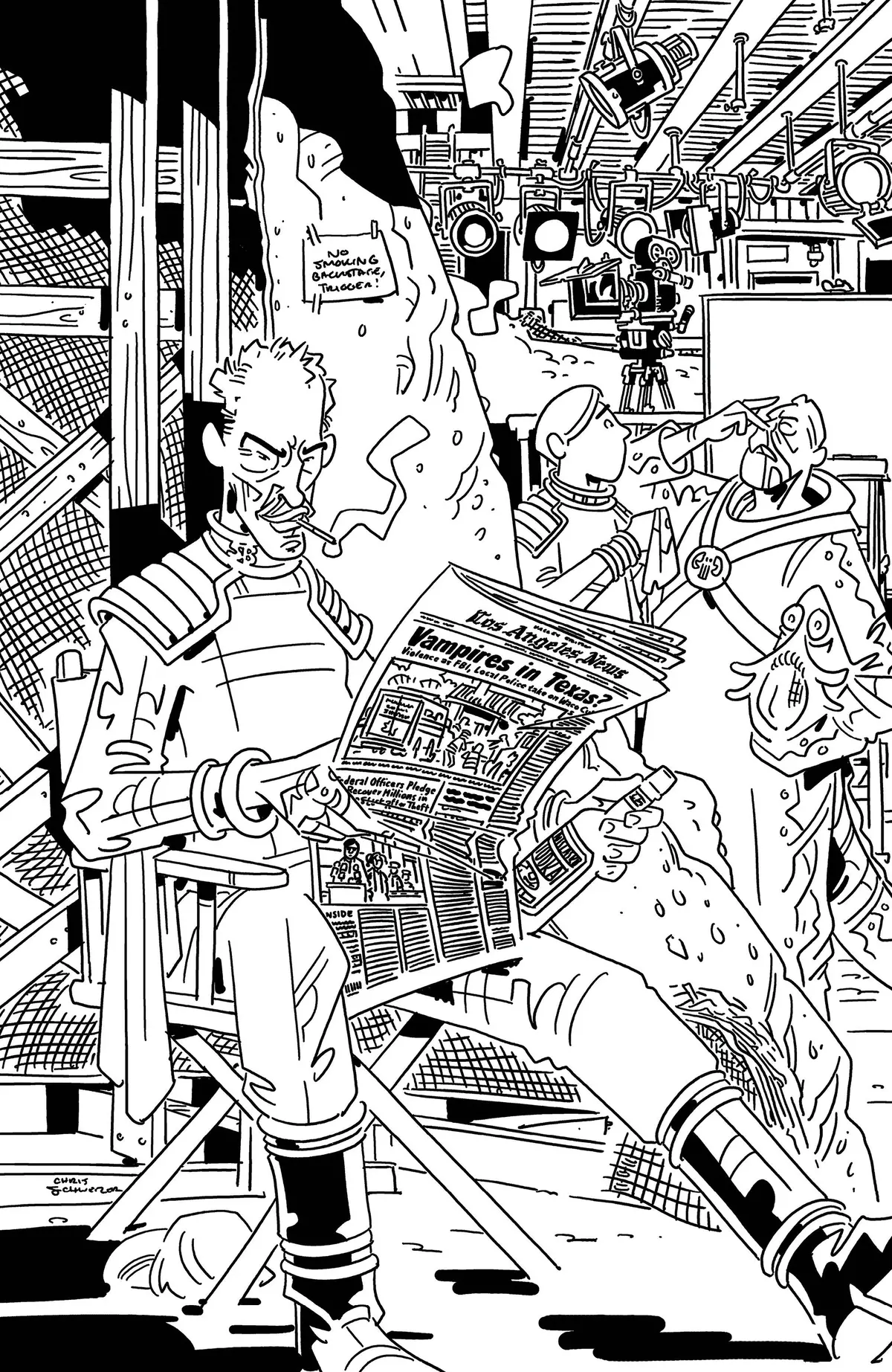 Skybound X #5 Cvr D 10 Copy Incv B&W Schweizer 1