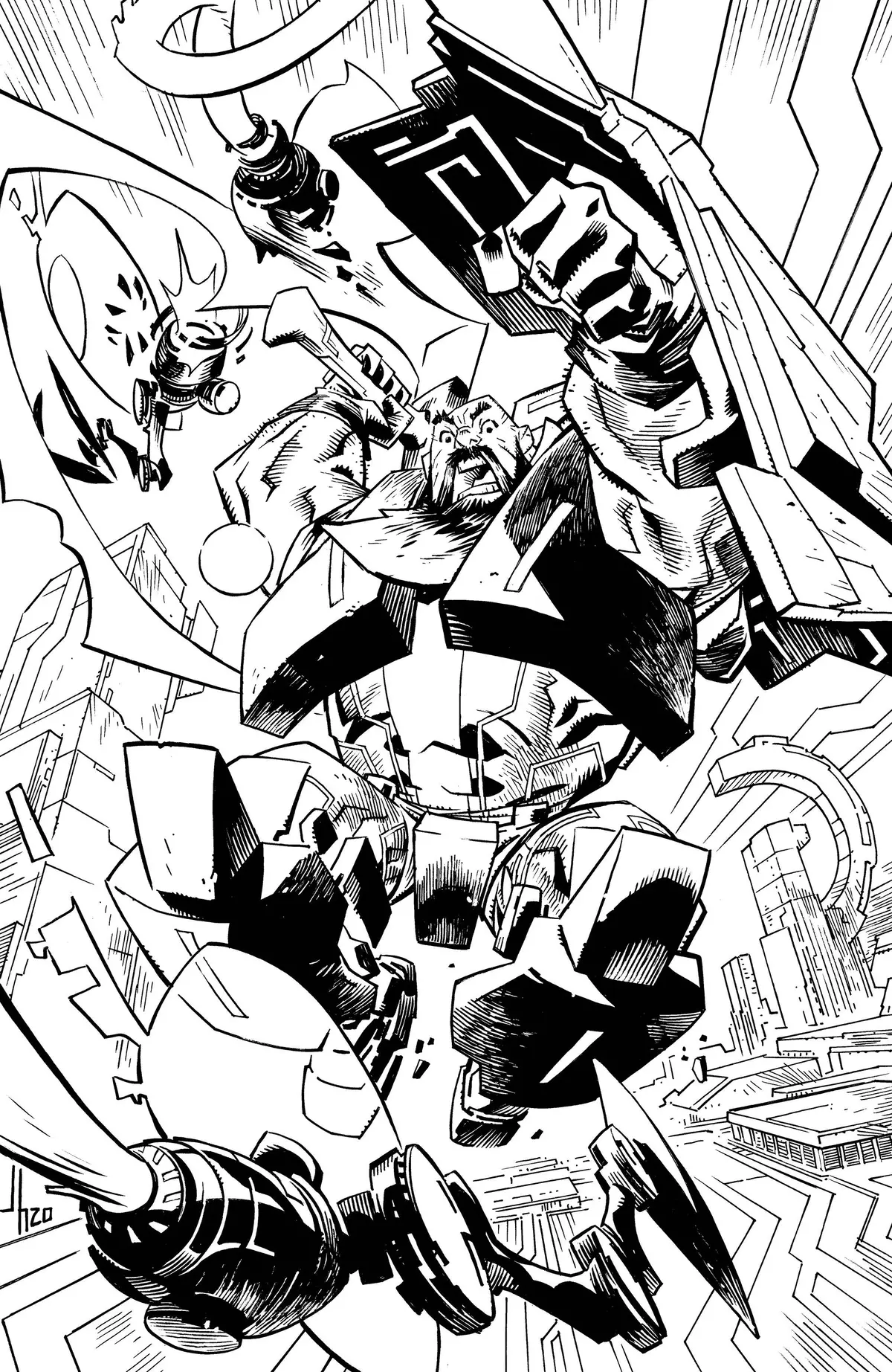 Skybound X #5 Cvr E 10 Copy Incv B&W Howard 1