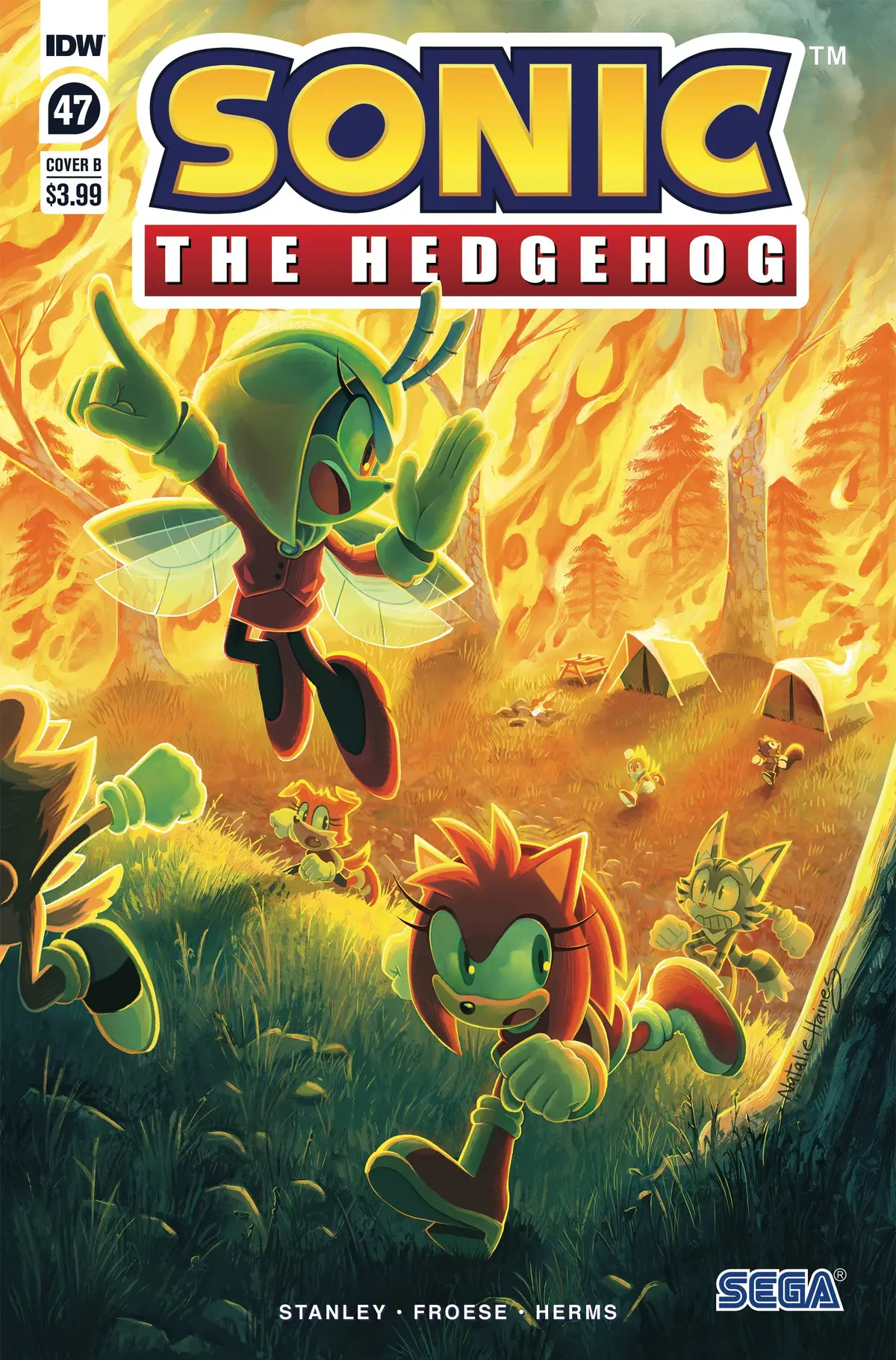 Sonic The Hedgehog #47 Cvr B Haines 1