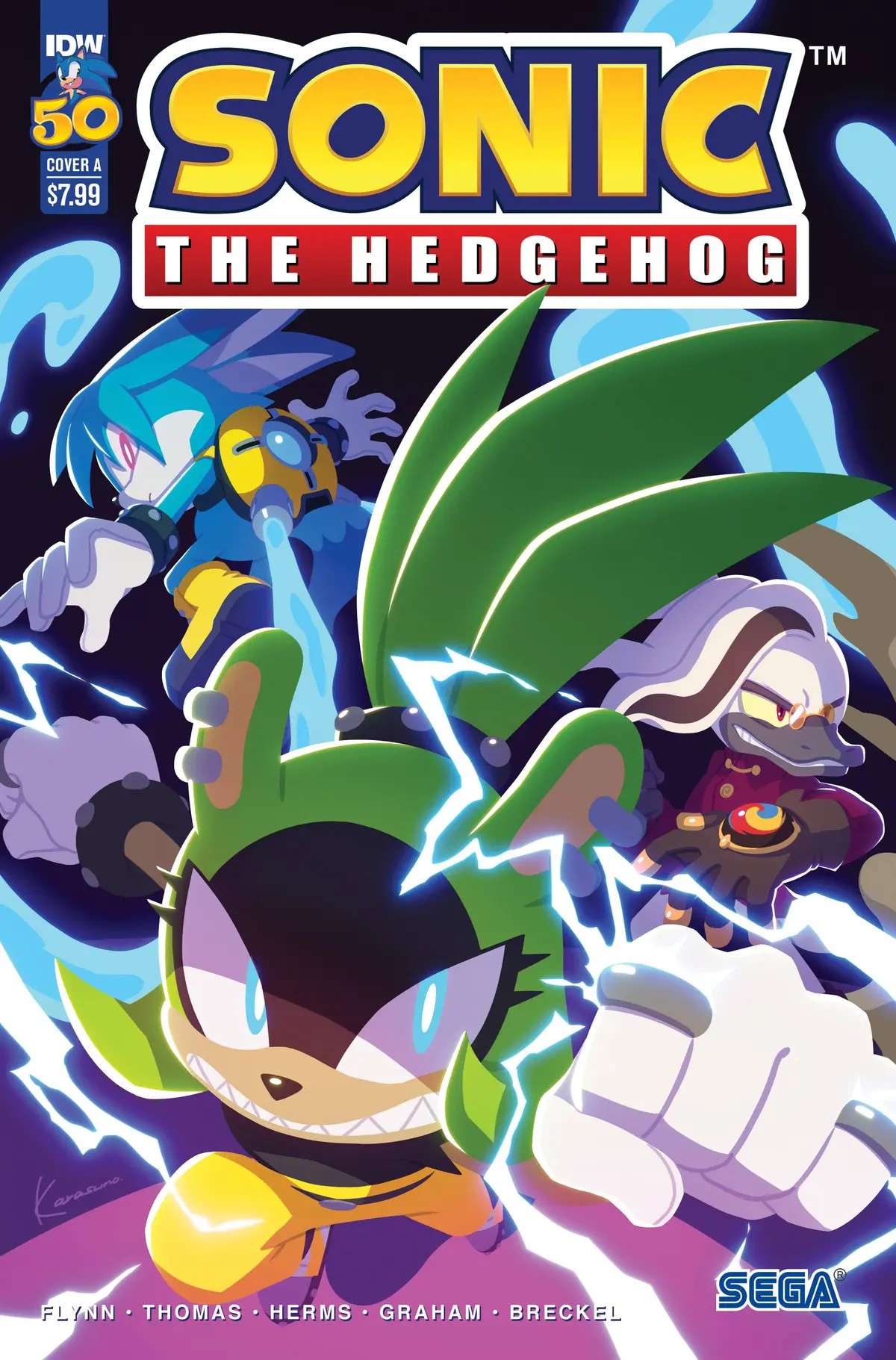 Sonic The Hedgehog #50 Cvr A  Sonic Team 1