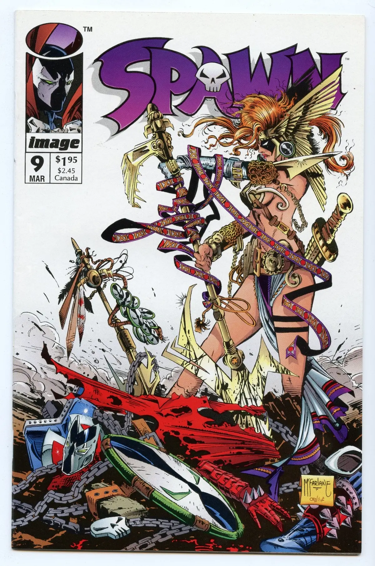 Spawn 9 (Mar 1993) Vf/Nm (9.0) - 1St Appearance Angela 1