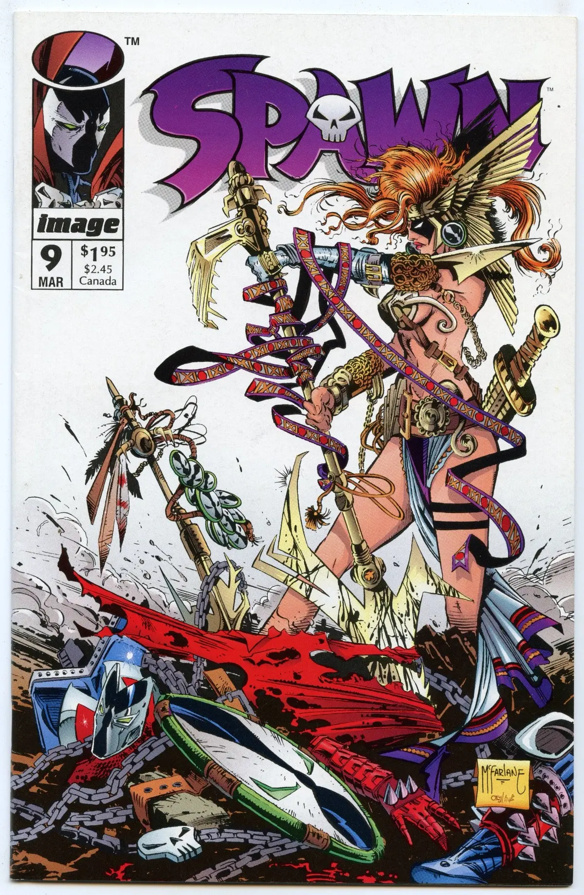 Spawn 9 (Mar 1993) Nm- (9.2) - 1St Appearance Angela 1