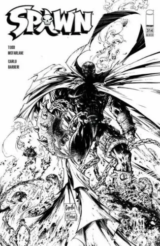 Spawn #314 Capullo & Mcfarlane B&W Variant 1