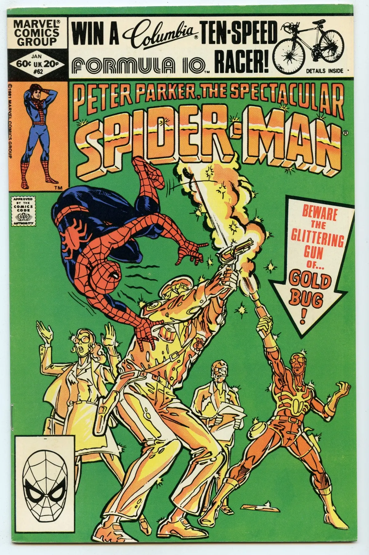 Spectacular Spider-Man 62 (Jan 1982) Vf/Nm (9.0) 1