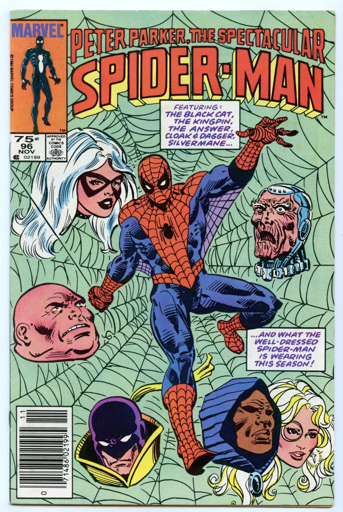 Spectacular Spider-Man 96 (Nov 1984) Vf+ (8.5) - Cdn Price Variant 1