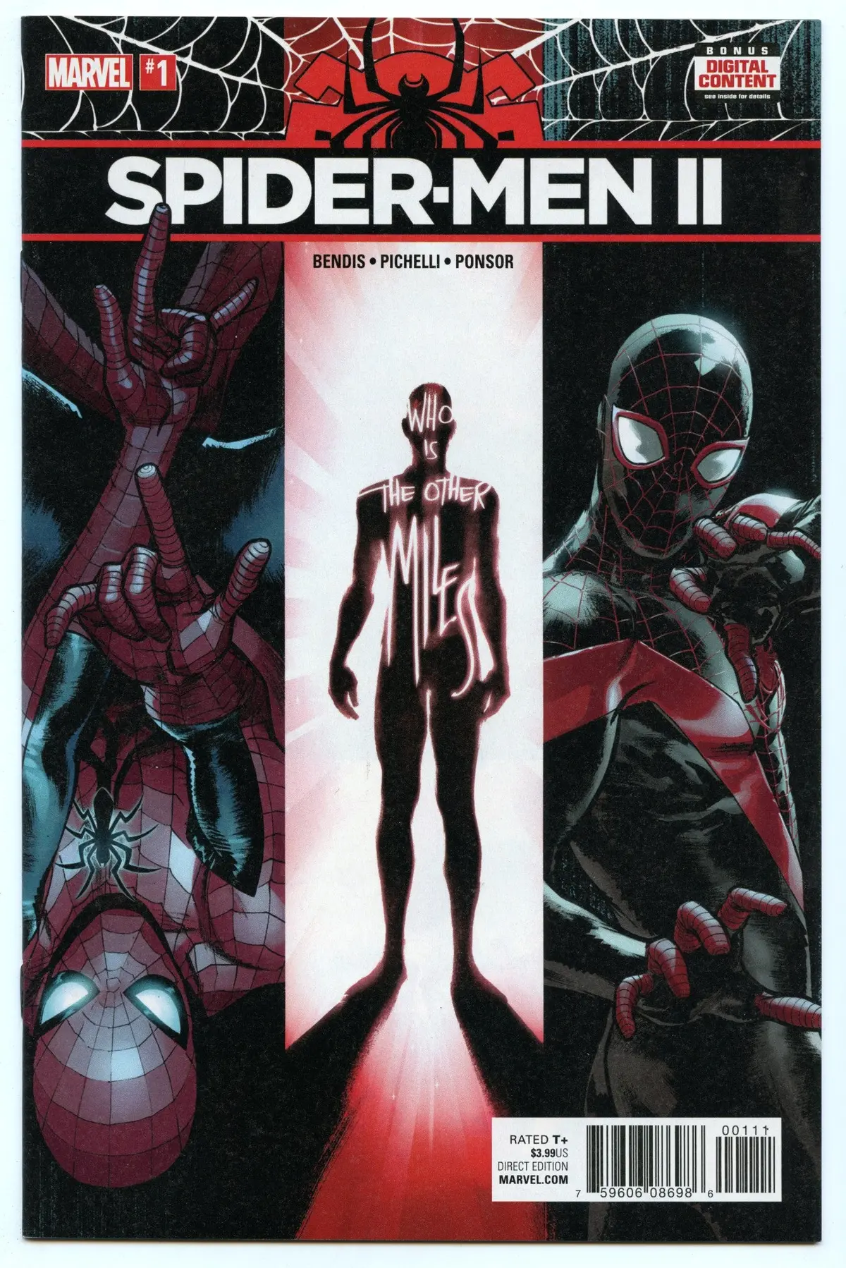 Spider-Men Ii 1 (Sep 2017) Nm- (9.2) - Intro Evil Miles Morales 1