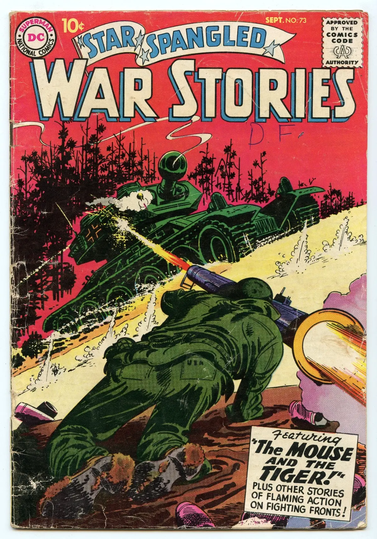 Star Spangled War Stories 73 (Sep 1958) Gd/Vg (3.0) 1