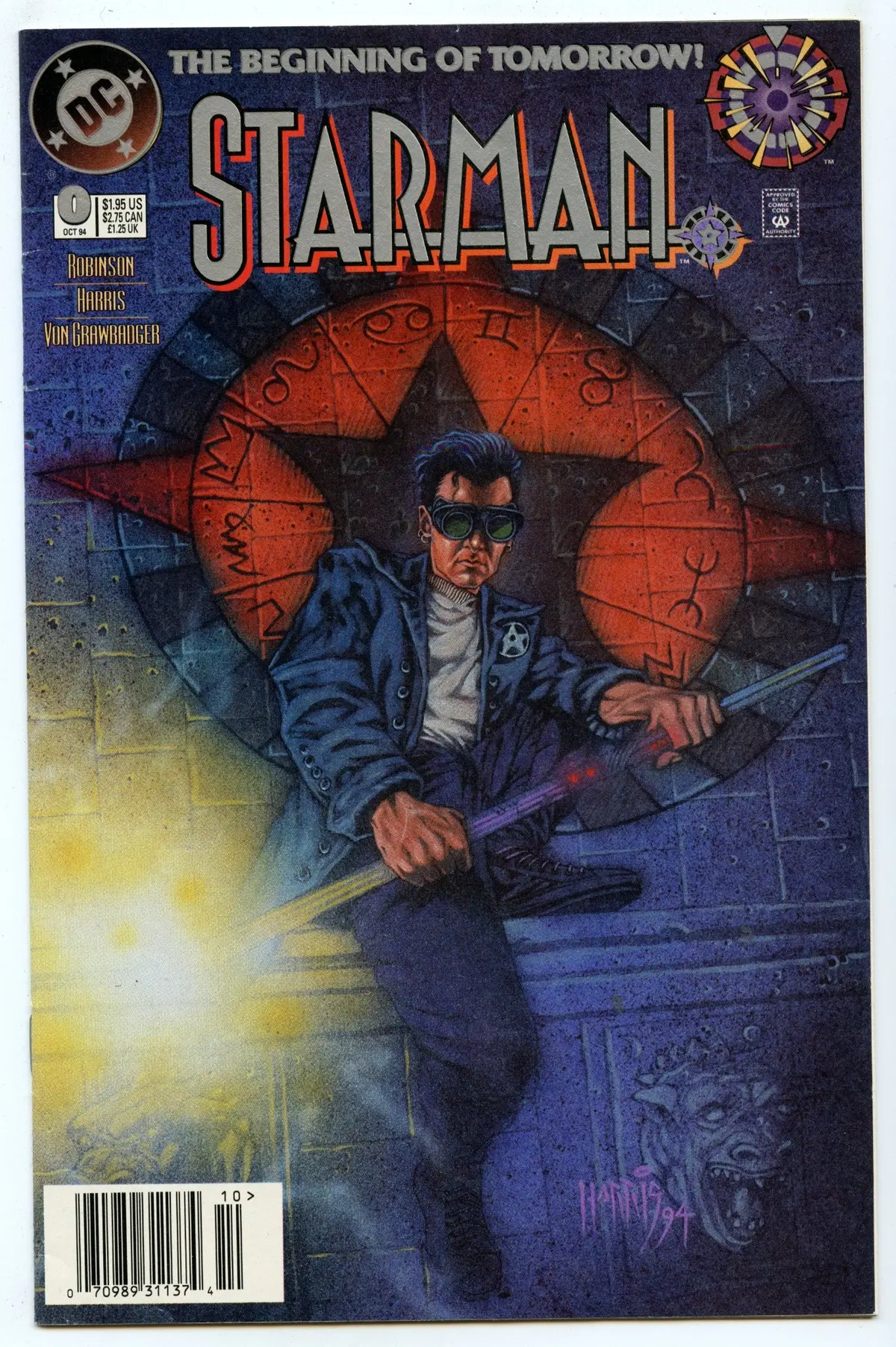 Starman 0 (Oct 1994) Vf/Nm (9.0) - 1St Appearance Starman (Jack Knight) 1