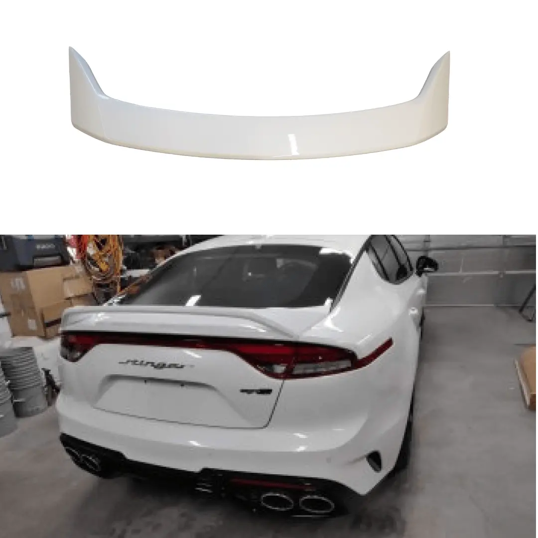 Fits Kia Stinger 2018-2023 Pearl White Scorpion Gt Style Spoiler Wing 1