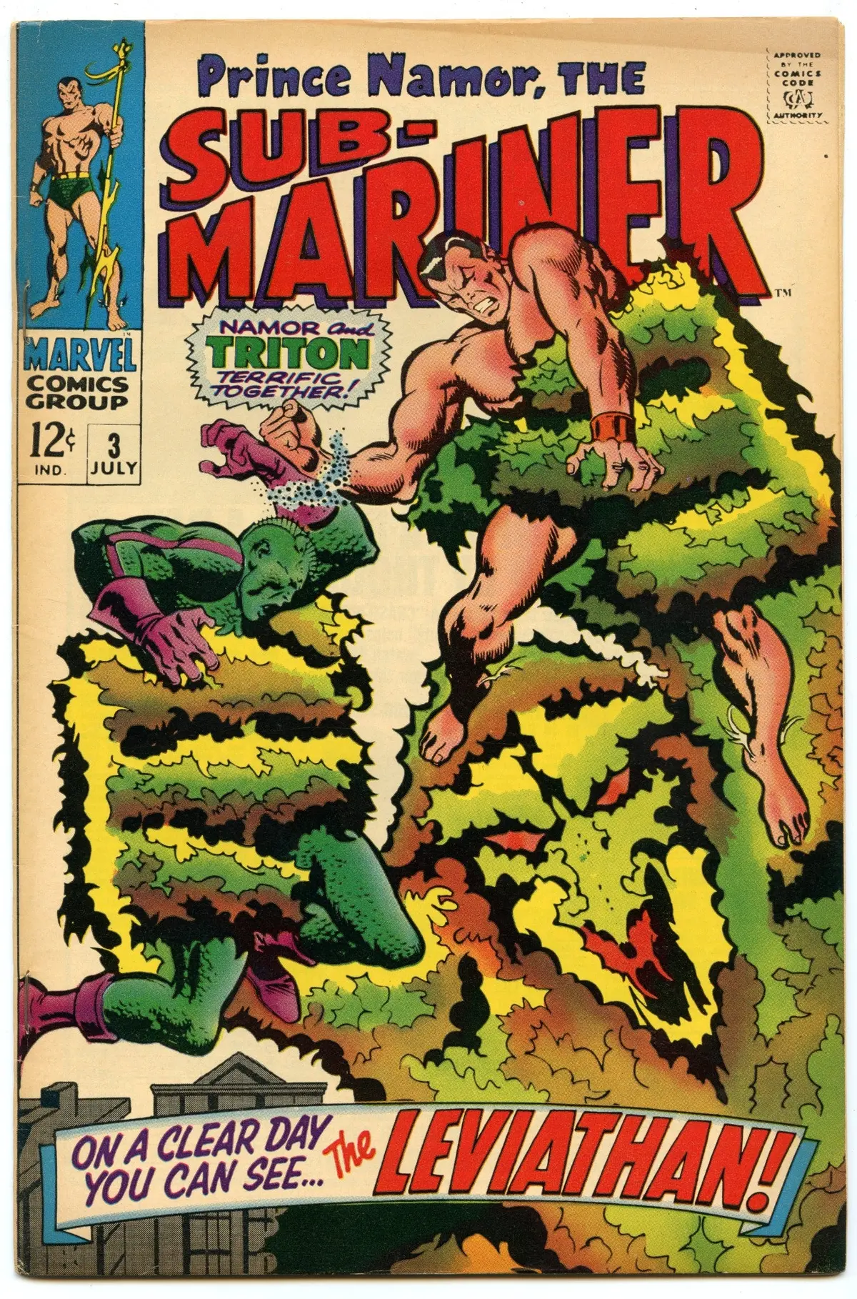 Sub-Mariner 3 (Jul 1968) Vf- (7.5) 1