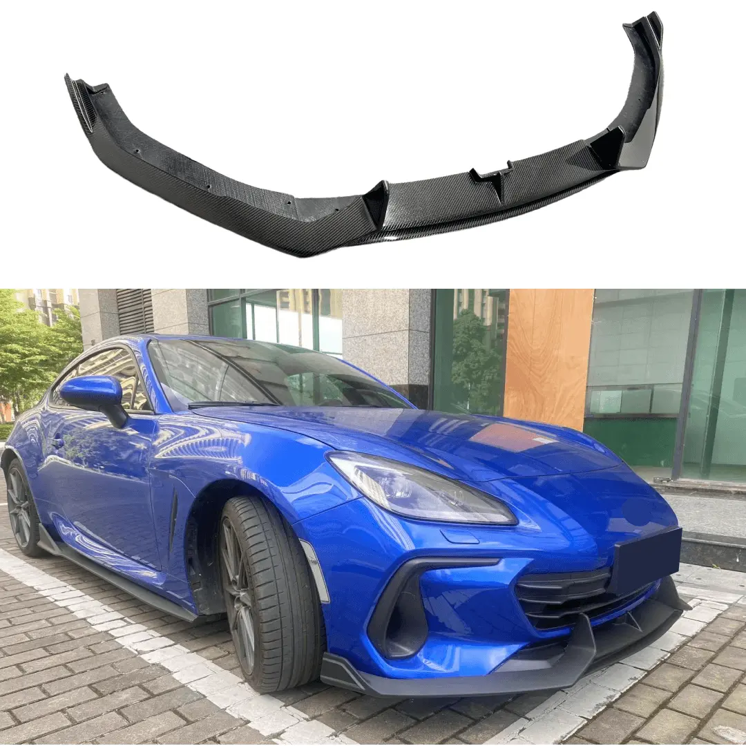 For Subaru Brz 2022-2024 Real Carbon Fiber Front Bumper Lip Spoiler Splitter 1