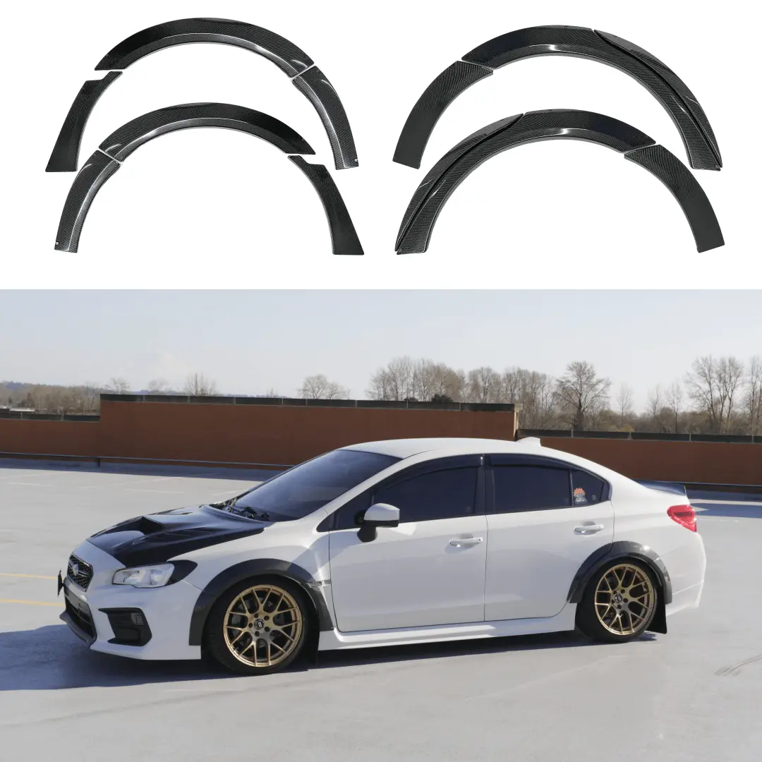 2015-2021 Subaru Wrx Sti Va - Carbon Fiber Wide Body Fender Flares Set 1
