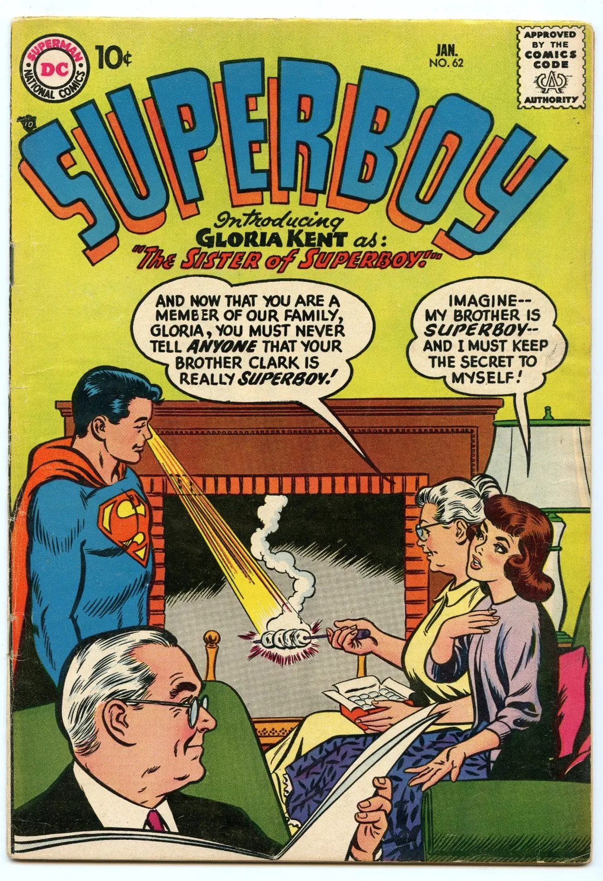 Superboy 62 (Jan 1958) Vg/Fi (5.0) 1