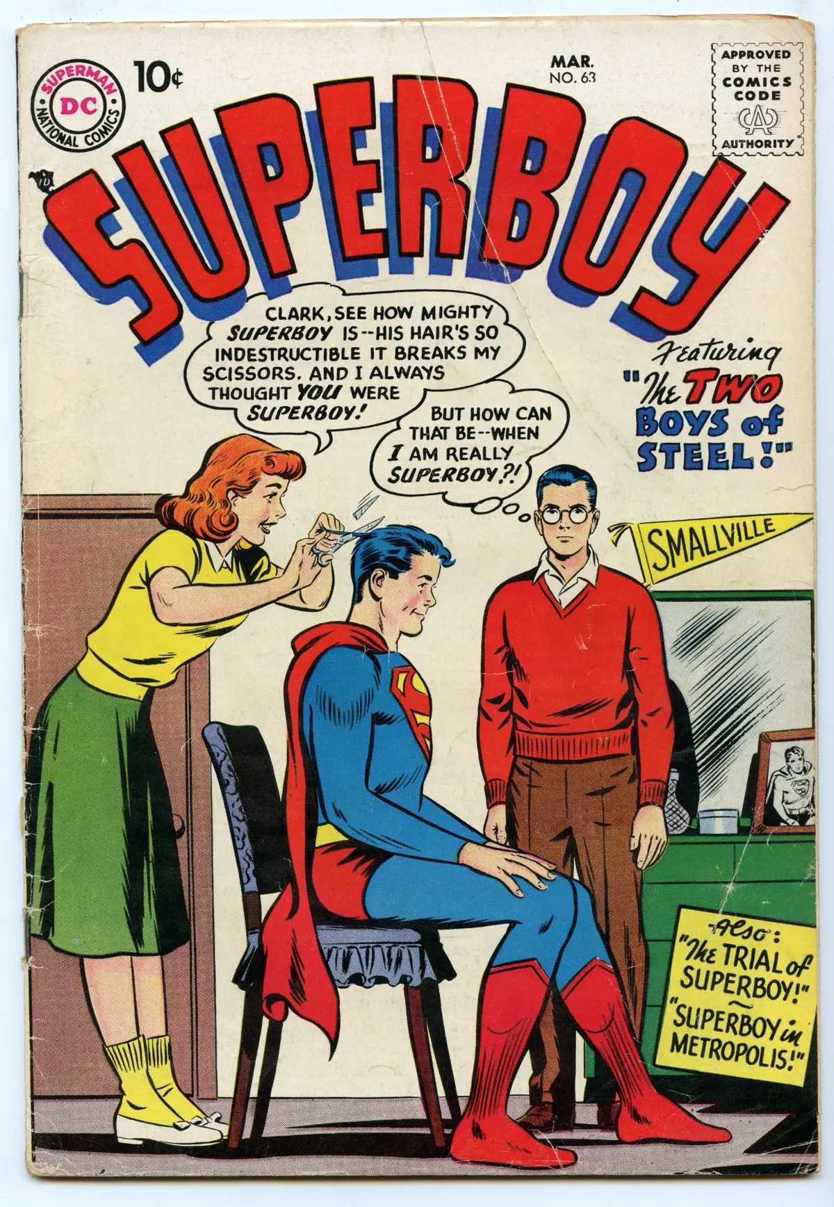 Superboy 63 (Mar 1958) Gd/Vg (3.0) 1