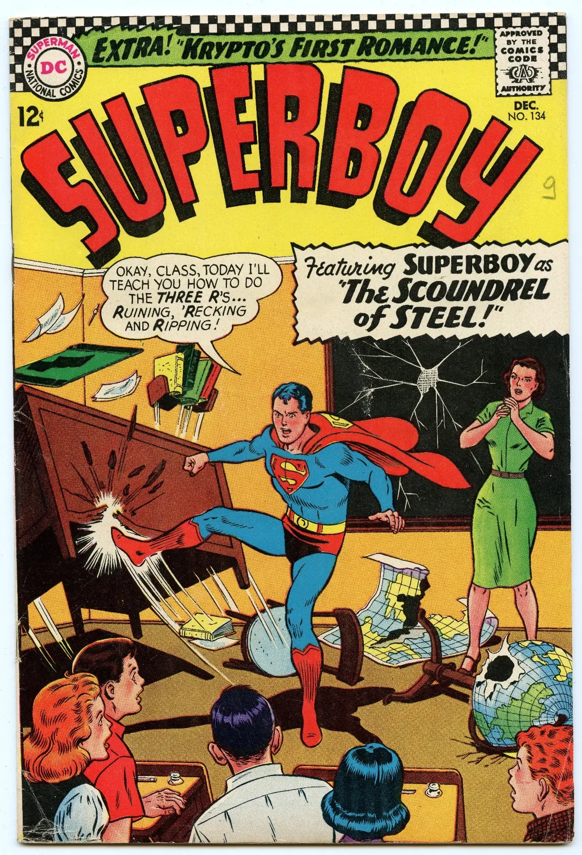 Superboy 134 (Dec 1966) Vg-Fi (5.0) 1