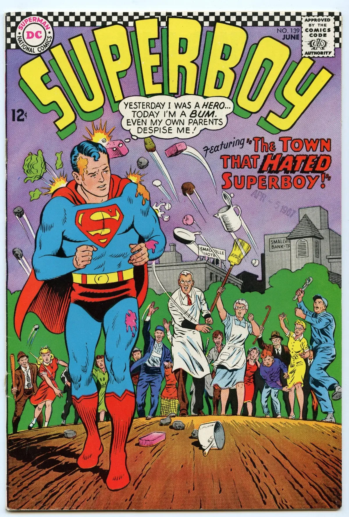 Superboy 139 (Jun 1967) Vg- (3.5) 1