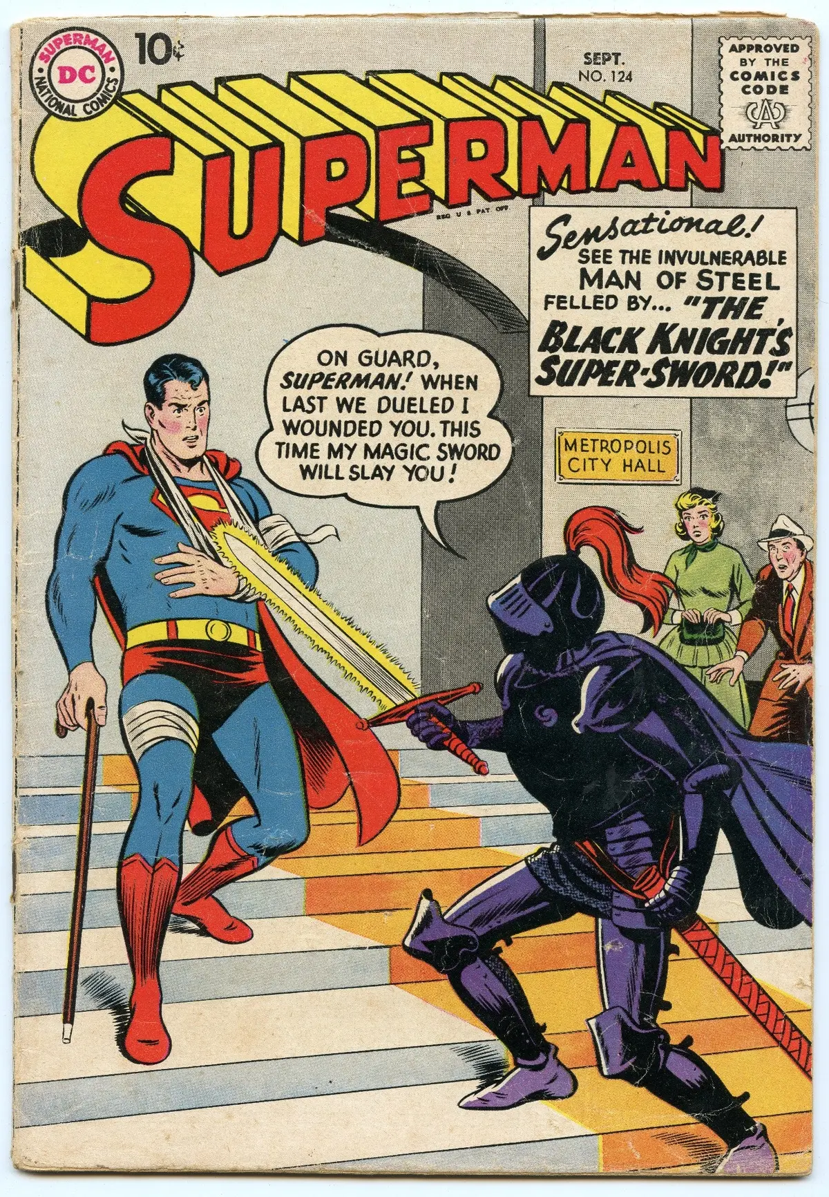 Superman 124 (Sep 1958) Gd-Vg (3.0) 1