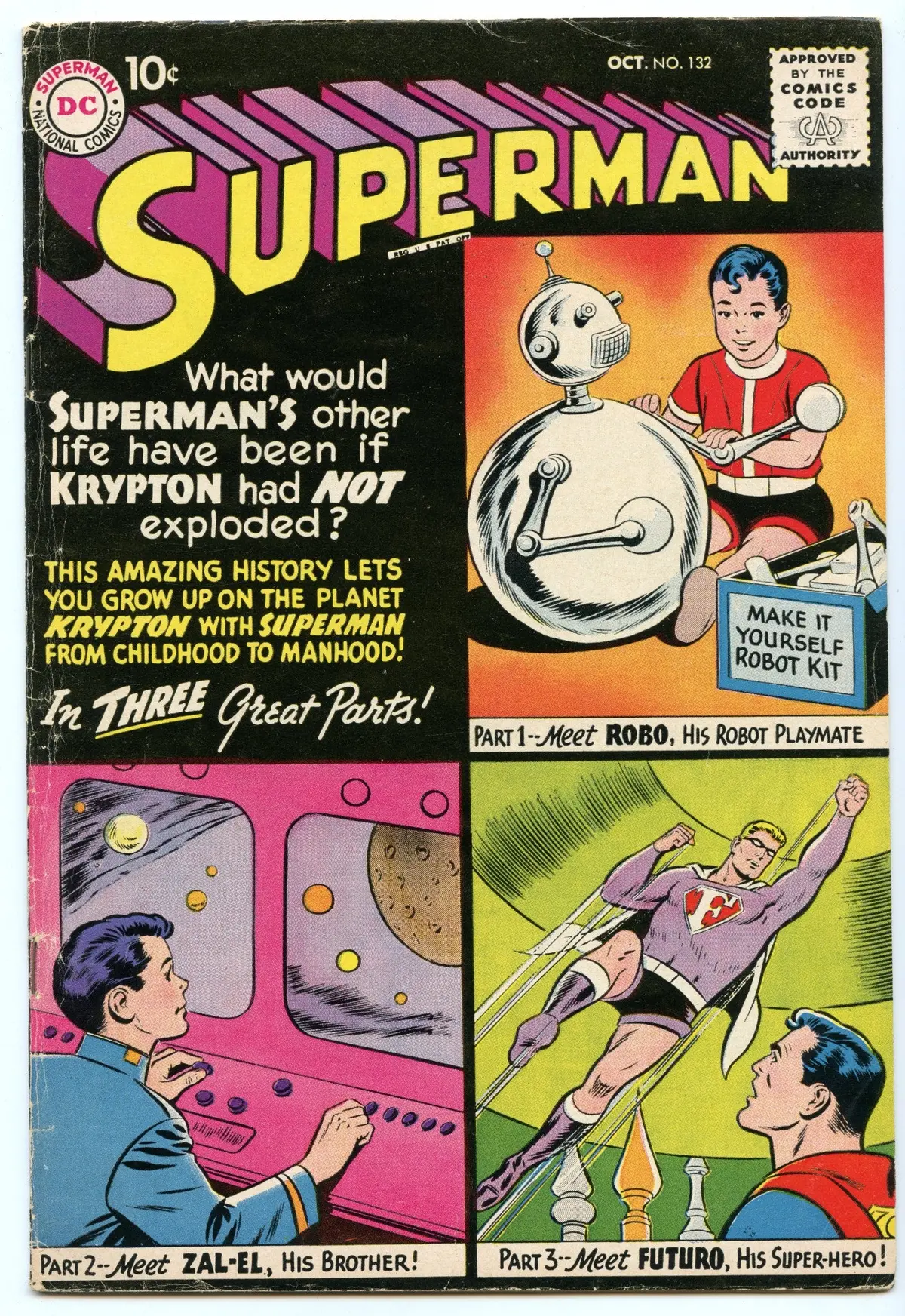 Superman 132 (Oct 1959) Fi- (5.5) 1