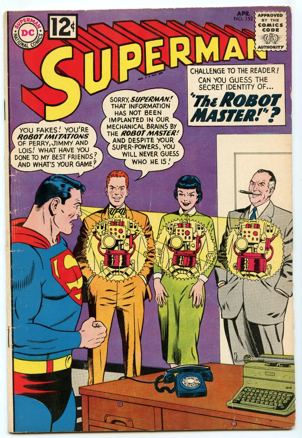 Superman 152 (Apr 1962) Vg+ (4.5) 1