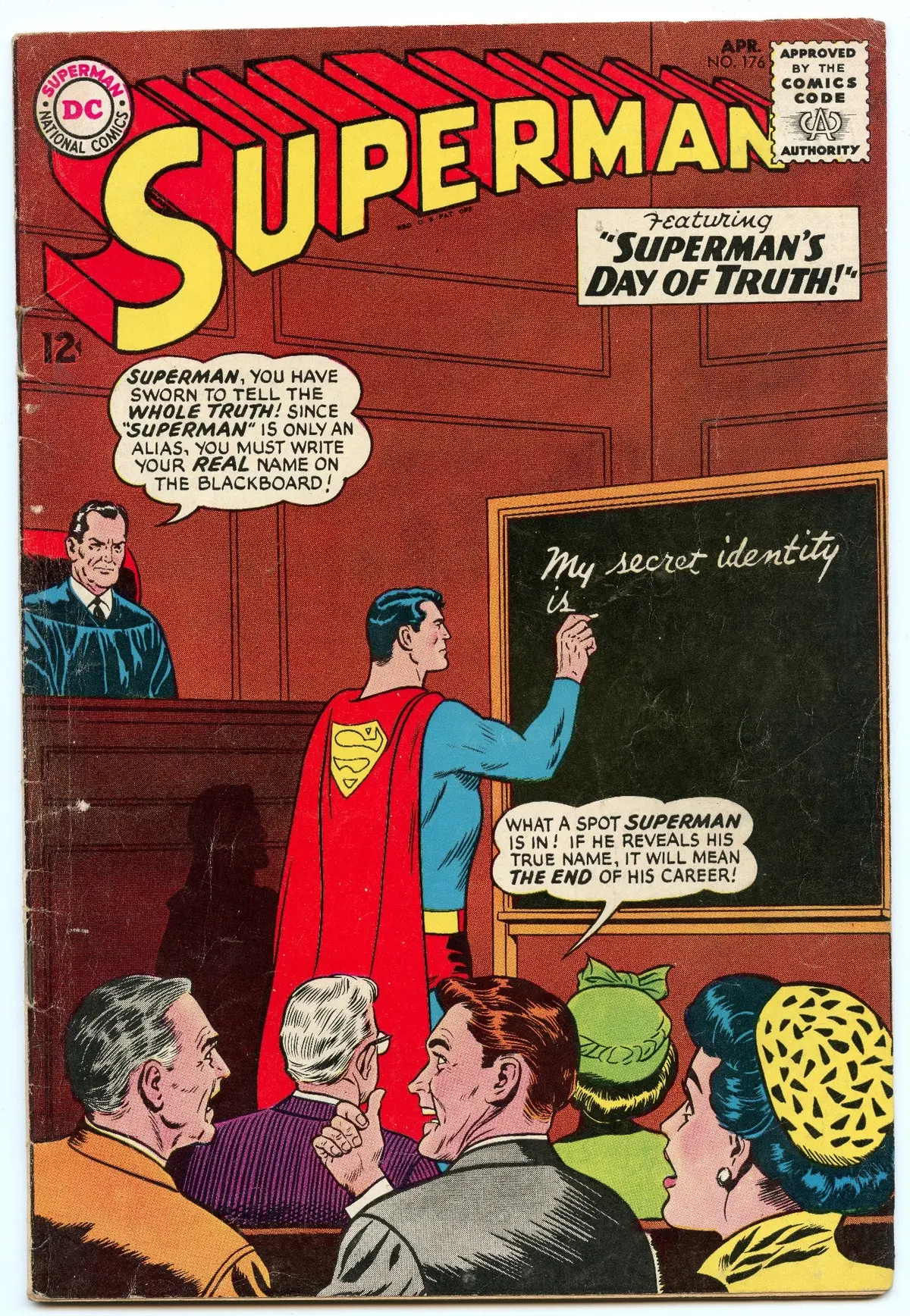 Superman 176 (Apr 1965) Vg+ (4.5) 1