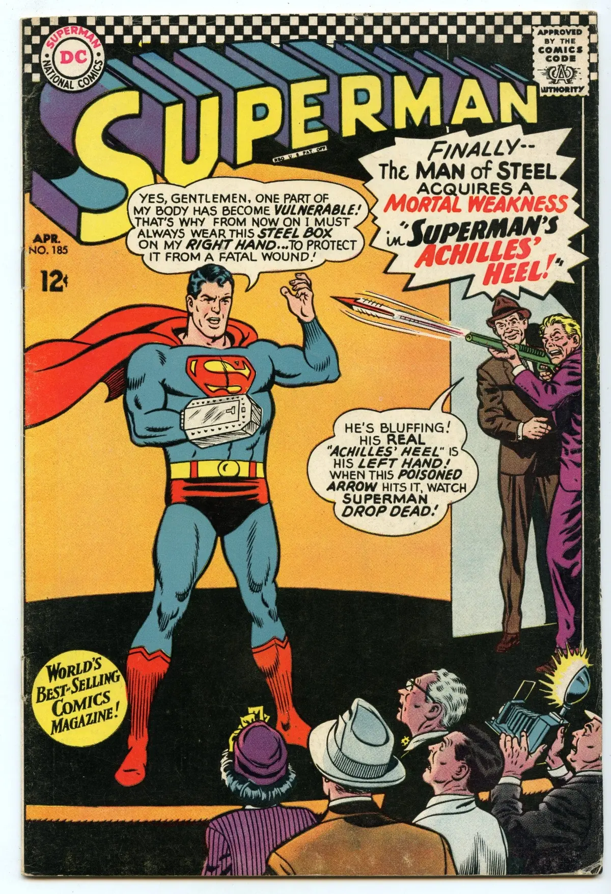 Superman 185 (Apr 1966) Vg/Fi (5.0) 1