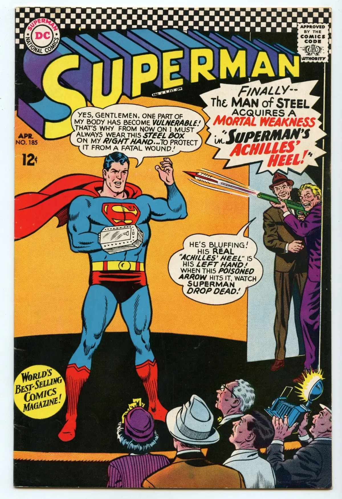 Superman 185 (Apr 1966) Fi/Vf (7.0) 1