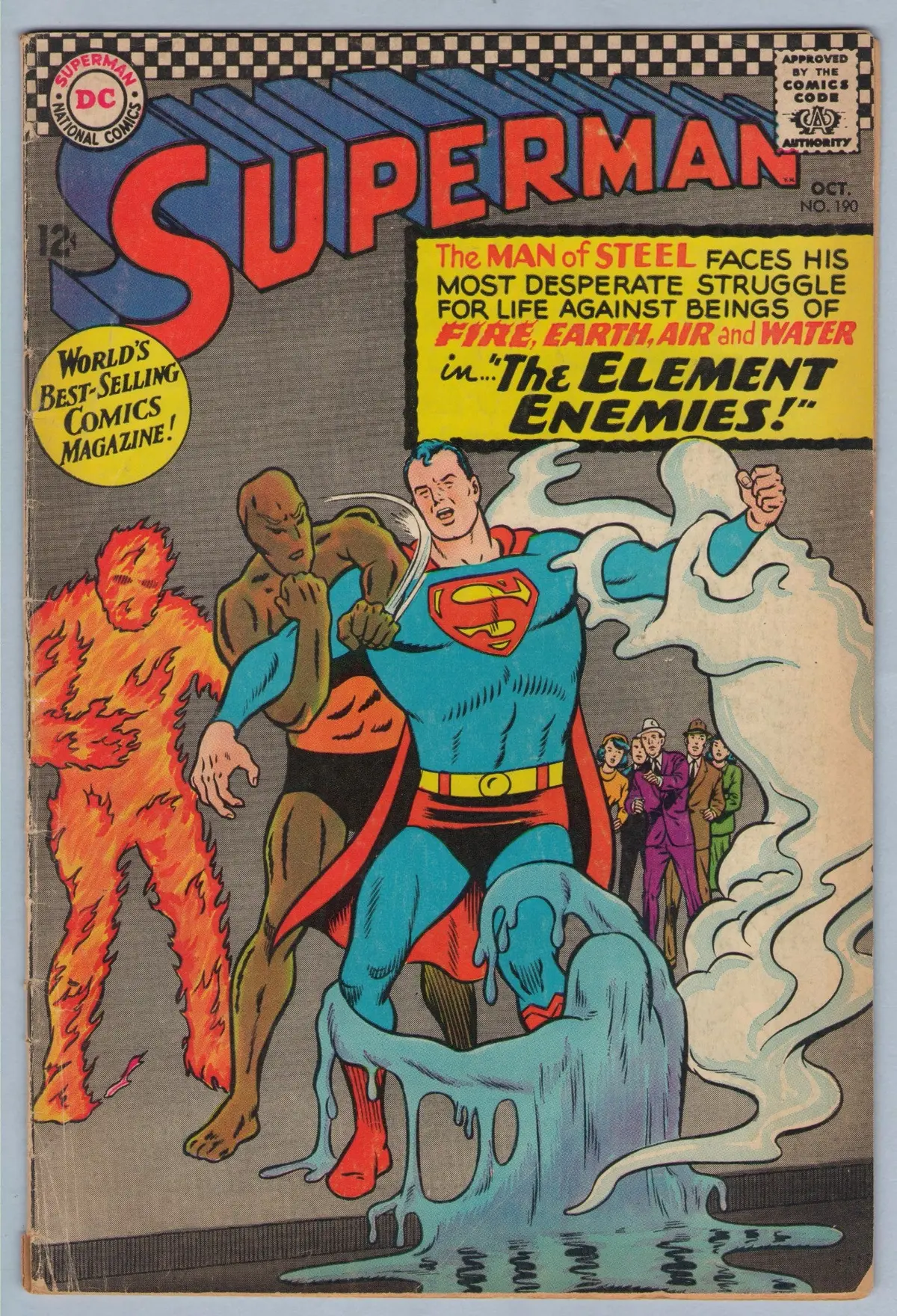 Superman 190 (Oct 1966) Vg- (3.5) 1