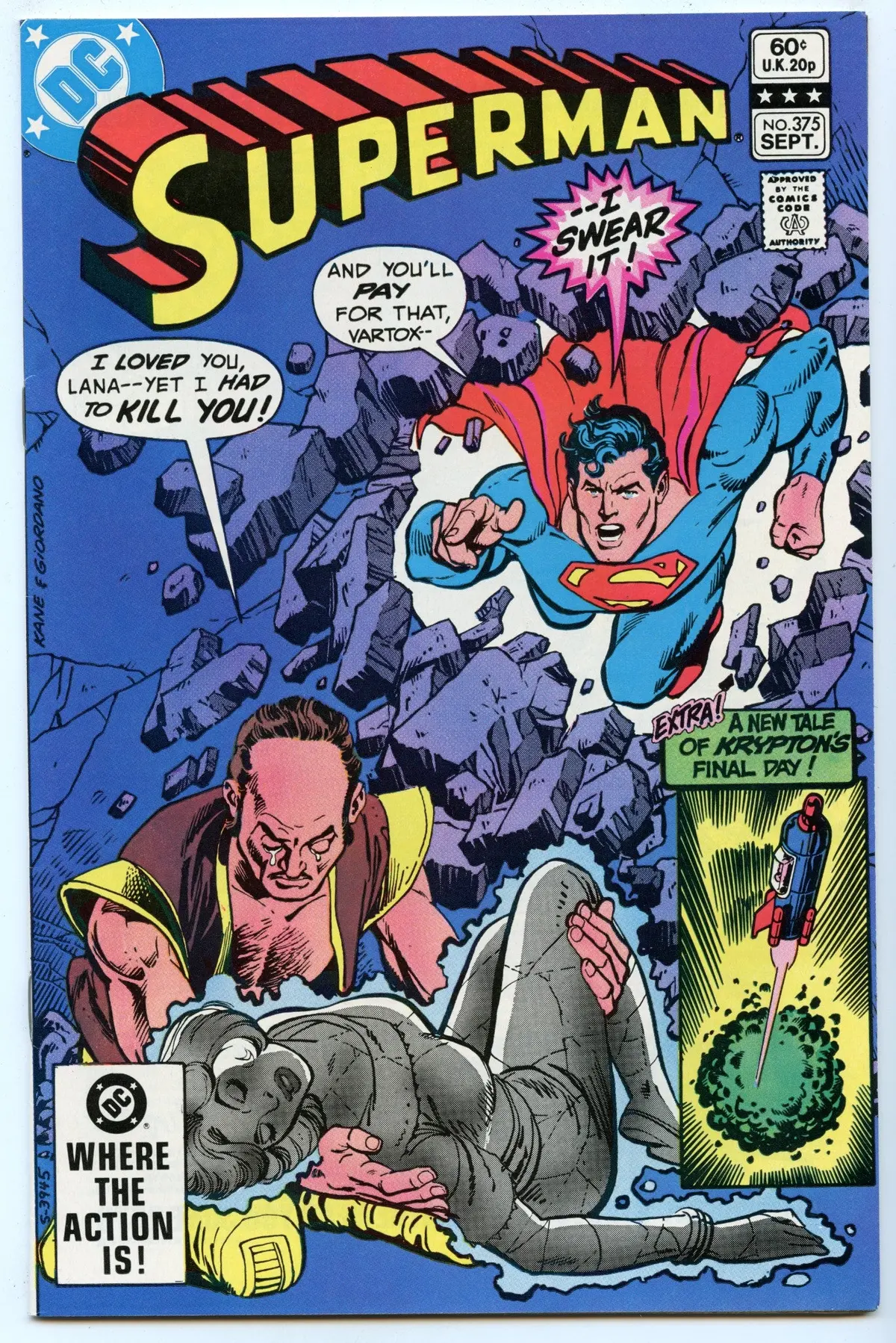 Superman 375 (Sep 1982) Nm- (9.2) 1