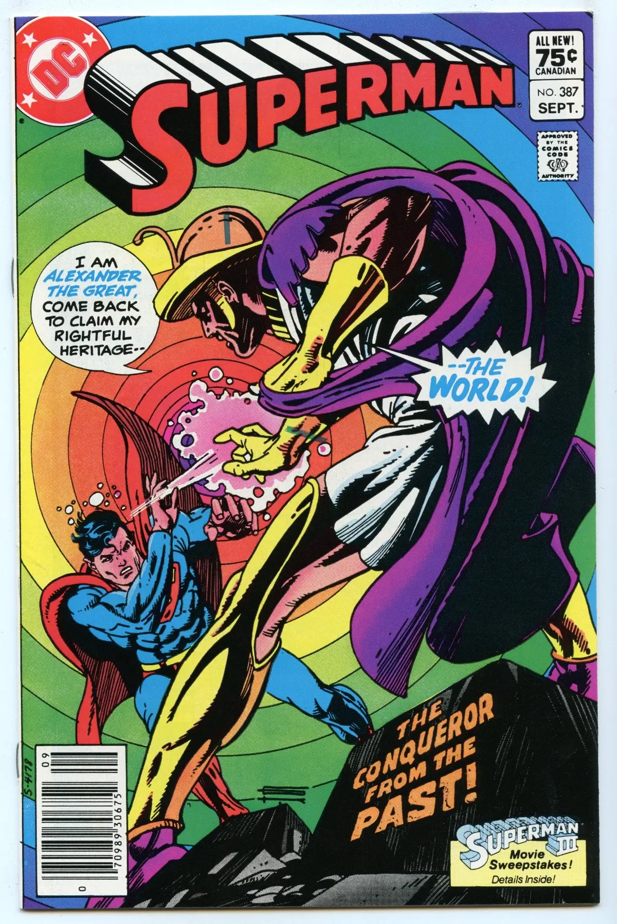 Superman 387 (Sep 1983) Nm- (9.2) - Cdn Price Variant 1