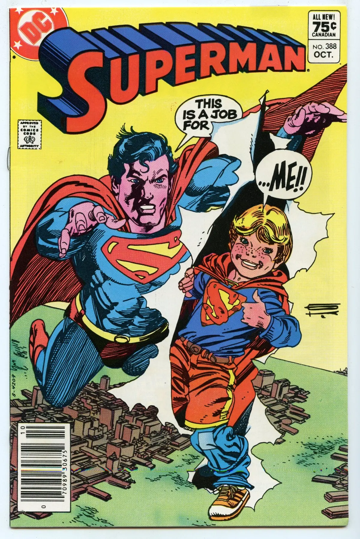 Superman 388 (Oct 1983) Nm- (9.2) - Cdn Price Variant 1