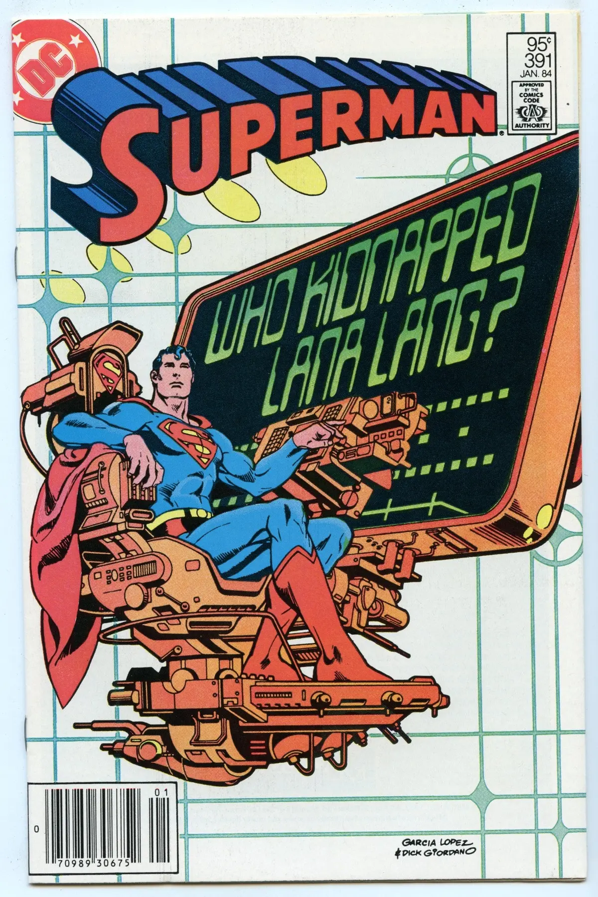 Superman 391 (Jan 1984) Nm- (9.2) - Cdn Price Variant 1